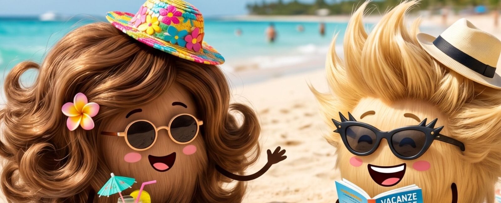 immagine di capelli al mare